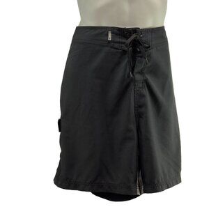 RIP CURL Men's Boardshorts Black Polyester Drawstring Pocket Details Size 42